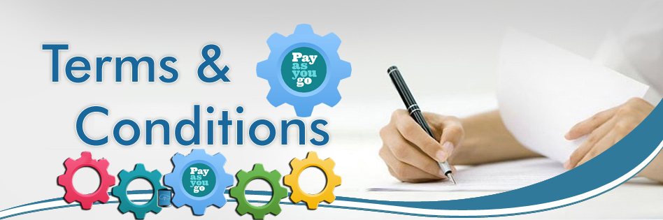 terms and conditions PAYG